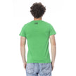 Cavalli Class Green Cotton Men T-Shirt