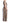 Dolce & Gabbana Beige Brown Striped Silk Sheath Dress
