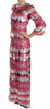 Dolce & Gabbana Pink Floral Sequined Crystal Gown Dress