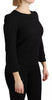 Dolce & Gabbana Black Lace Long Sleeves Blouse STAFF Top
