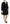 Dolce & Gabbana Black Mesh Pleated Mini Silk Blend Dress