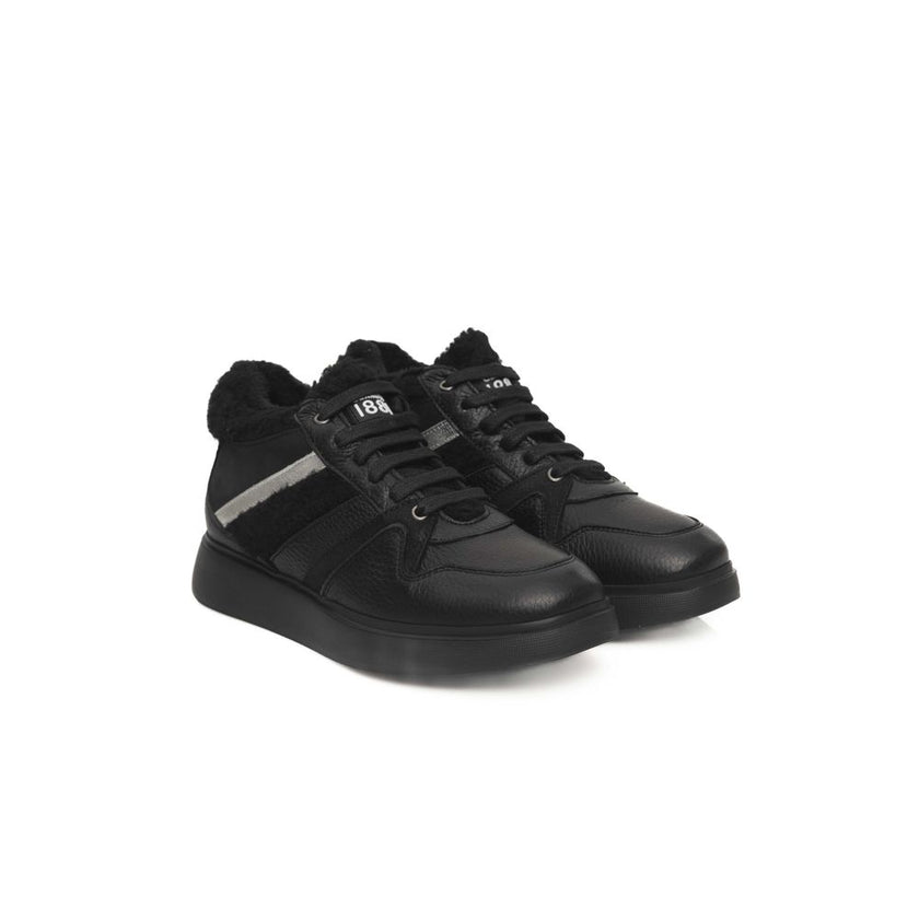 Cerruti 1881 Black Cowhide Women Sneaker