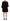 Dolce & Gabbana Black V-neck Long Sleeves Mini A-line Dress