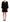 Dolce & Gabbana Black V-neck Long Sleeves Mini A-line Dress