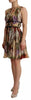 Dolce & Gabbana Beige Floral Sleeveless Round Neck Mini Dress