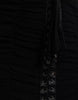 Dolce & Gabbana Black Cold Shoulder Stretch Tulle Midi Dress
