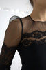 Dolce & Gabbana Black Sheer Floral Lace Sheath Midi Dress