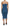 Dolce & Gabbana Blue Mesh Trim Ruched Tulle Sheath Dress