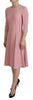 Dolce & Gabbana Pink A-line Flare Viscose 3/4 Sleeves Dress