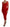 Dolce & Gabbana Red Mesh Trim Bodycon Sheath Midi Dress