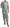 Dolce & Gabbana Silk Mint Green Fit Cut One Shoulder Midi Dress