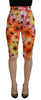 Dolce & Gabbana Multicolor Floral High Waist Cropped Pants