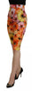 Dolce & Gabbana Multicolor Floral High Waist Cropped Pants