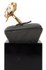 Dolce & Gabbana Gold Brass Resin Beige Dog Pet Accessory Ring