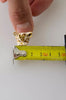 Dolce & Gabbana Gold Brass Resin Beige Dog Pet Accessory Ring