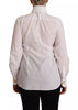 Dolce & Gabbana White Cotton Collared Long Sleeves Formal Shirt Top