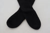 Dolce & Gabbana Black Wool Knit Calf Long Women Accessory Socks