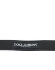 Dolce & Gabbana Red Leather Silver Metal Buckle Belt Men