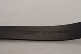Dolce & Gabbana Black Leather Metal #DG Logo Buckle Belt
