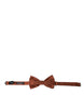 Dolce & Gabbana Brown Silk Adjustable Neck Men Bow Tie
