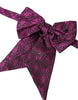 Dolce & Gabbana Purple Ribbon Silk Adjustable Neck Men Bow Tie