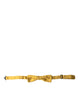 Dolce & Gabbana Yellow Silk Adjustable Neck Men Bow Tie