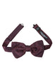 Dolce & Gabbana Maroon Polka Dots Silk Adjustable Neck Bow Tie