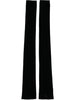 Dolce & Gabbana Black Nylon Finger Less Elbow Long Gloves