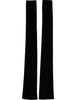 Dolce & Gabbana Black Nylon Finger Less Elbow Long Gloves