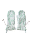 Dolce & Gabbana White Nylon Fleece Wrist Length Mitten Gloves