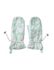 Dolce & Gabbana White Nylon Fleece Wrist Length Mitten Gloves