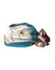 Dolce & Gabbana Blue Floral Motif Turban Head Hat Women