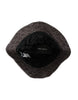 Dolce & Gabbana Black Gray Patterned Leather Bucket Hat