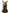 Dolce & Gabbana Brown Deer Faux Fur Whole Head Hat