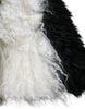 Dolce & Gabbana Black White Stripes Mohair Fur Bucket Hat