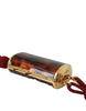 Dolce & Gabbana Brown Leopard Mini Mirror Tassel Make Up Holder Bag