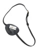Dolce & Gabbana Black Calfskin Leather Metal DG Logo Eye Patch