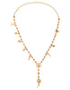 Dolce & Gabbana Gold Tone Chain Brass Beaded Statement Sicily Necklace