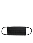 Dolce & Gabbana Black 100% Silk Adjustable Necktie Face Mask