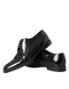 Dolce & Gabbana Black Patent Leather Derby Formal Dress Shoes