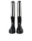 Dolce & Gabbana Black Rubber Knee High Flat Boots Shoes
