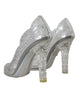 Dolce & Gabbana Clear Floral Crystal Heels CINDERELLA Shoes