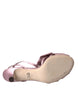 Dolce & Gabbana Pink Keira Crystal Heels Sandals Shoes
