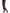 BENCIVENGA Purple Cotton MidWaist Straight Cropped Pants