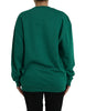Philippe Model Green Cotton Logo Print Long Sleeves Pullover Sweater
