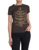 Dolce & Gabbana Brown Crewneck 2017 Motive Print T-shirt