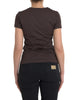 Dolce & Gabbana Brown Crewneck 2017 Motive Print T-shirt