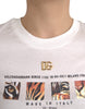 Dolce & Gabbana White Cotton Short Sleeves Crew Neck T-shirt