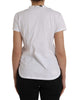 Dolce & Gabbana White Cotton Necklace Short Sleeves T-shirt