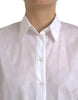 Dolce & Gabbana White Collared Short Sleeve Polo Shirt Top